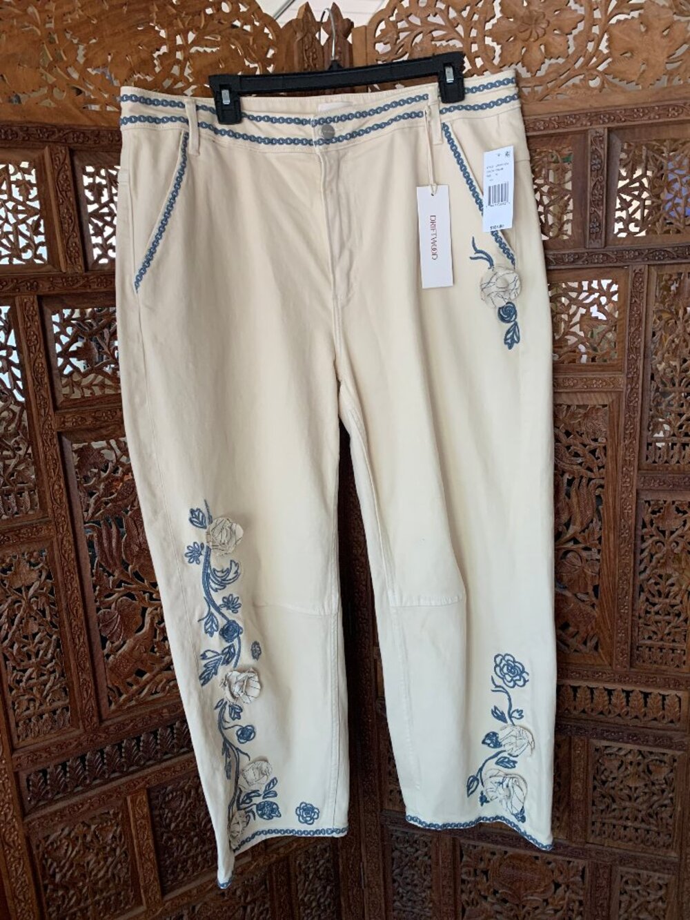 Driftwood Embroidered Jeans by Free People (Barbara) Sizes 29-33
